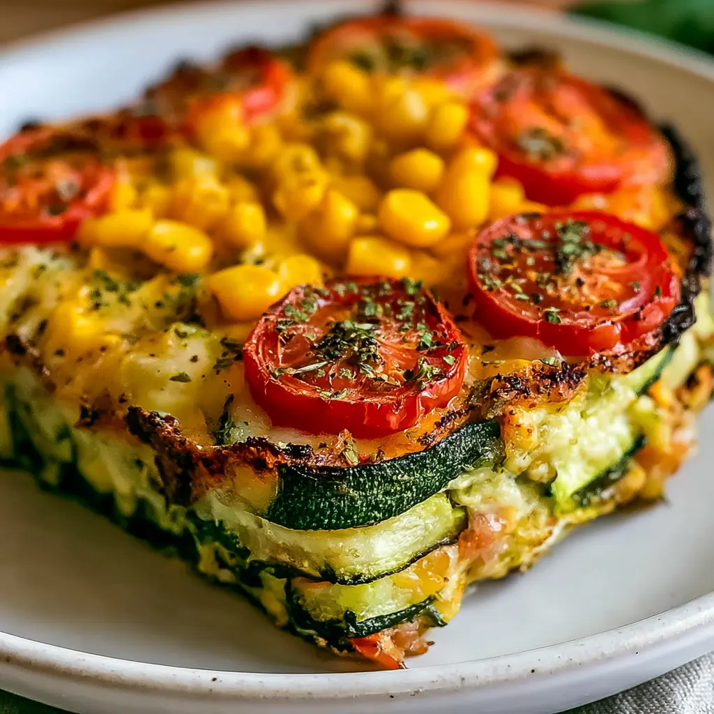 Zucchini corn tomato bake