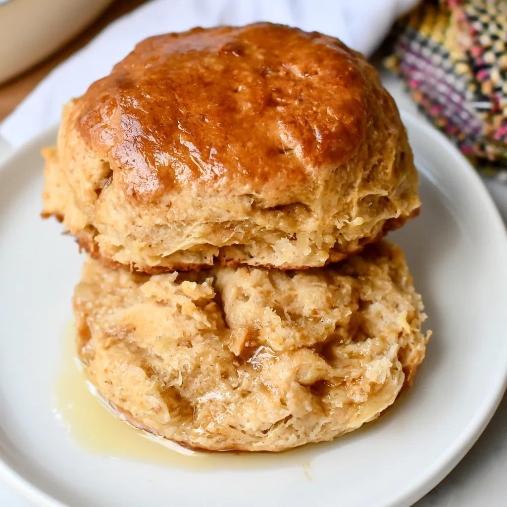 Apple Biscuits with Honey Butter Glaze 5 Apple Biscuits