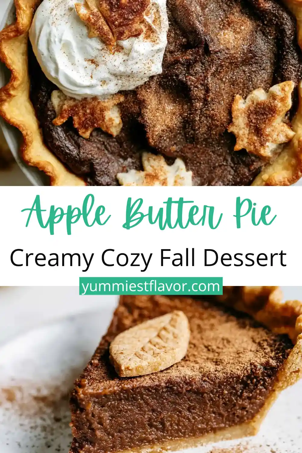 Apple Butter Pie with a Cinnamon Sugar Crust 6 Apple Butter Pie