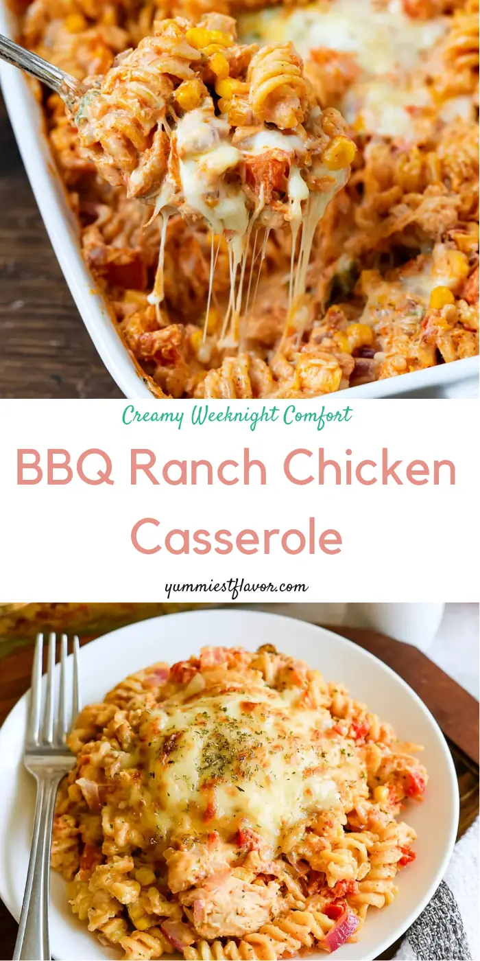 BBQ Ranch Chicken Casserole – Easy Family Dinner Everyone Loves 6 BBQ Ranch Chicken Casserole
