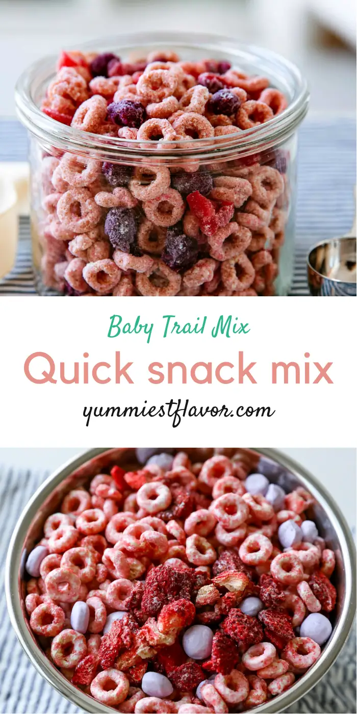 Baby Trail Mix: Easy Colorful Snack Mix for Toddlers 6 Baby Trail Mix