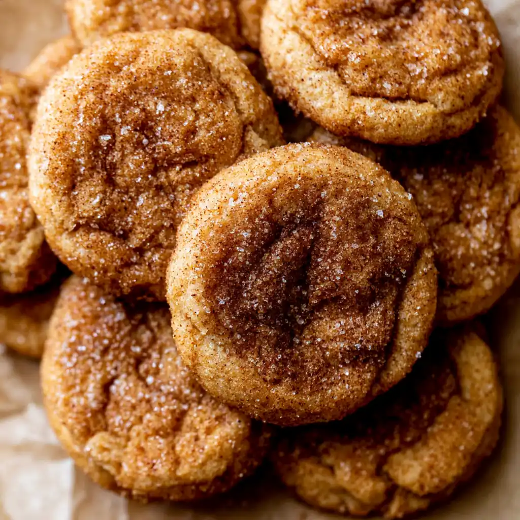 Brown Butter Pumpkin Snickerdoodle Cookies