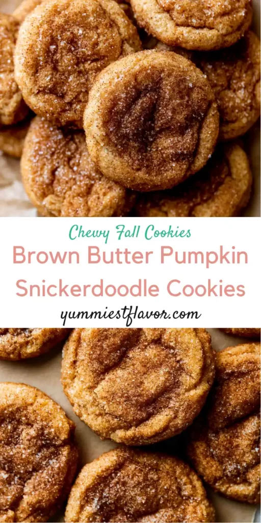 Brown Butter Pumpkin Snickerdoodle Cookies 6 Brown Butter Pumpkin Snickerdoodle Cookies