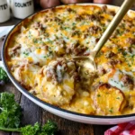 Cheesy Hamburger Potato Casserole