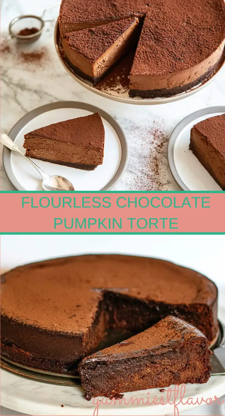 Chocolate Pumpkin Torte: Rich and Flourless Fall Dessert 6 Chocolate Pumpkin Torte2 Chocolate Pumpkin Torte: Rich and Flourless Fall Dessert