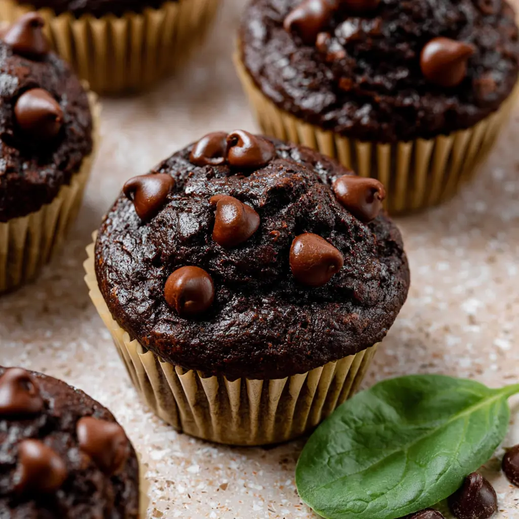 Chocolate Spinach Muffins