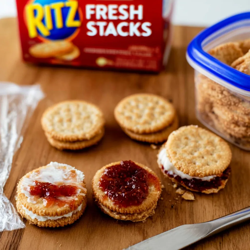 Cream Cheese and Jam Cracker Snacks: Easy Lunchbox Treat 5 Cream Cheese and Jam Cracker Snacks
