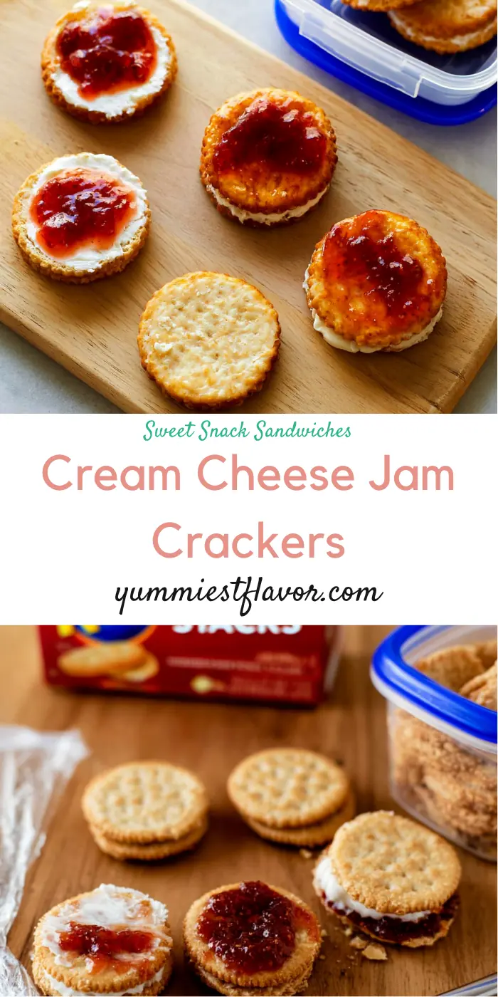 Cream Cheese and Jam Cracker Snacks: Easy Lunchbox Treat 6 Cream Cheese and Jam Cracker Snacks