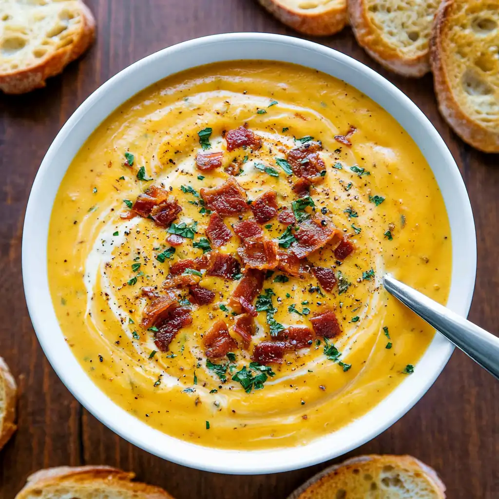 Creamy Carrot Soup with Bacon and a Silky Finish 5 Creamy Carrot Soup