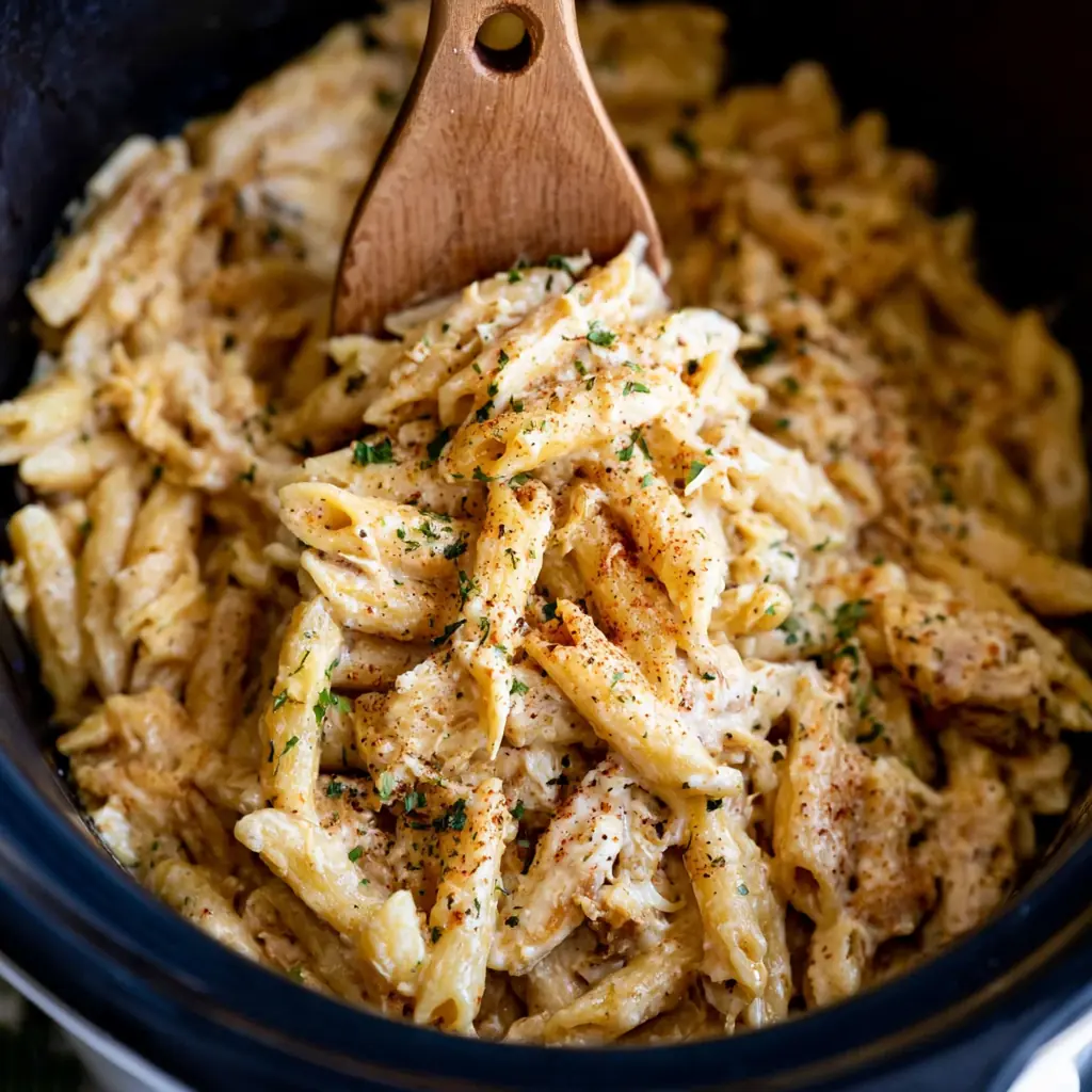 Crock Pot Cajun Chicken Pasta