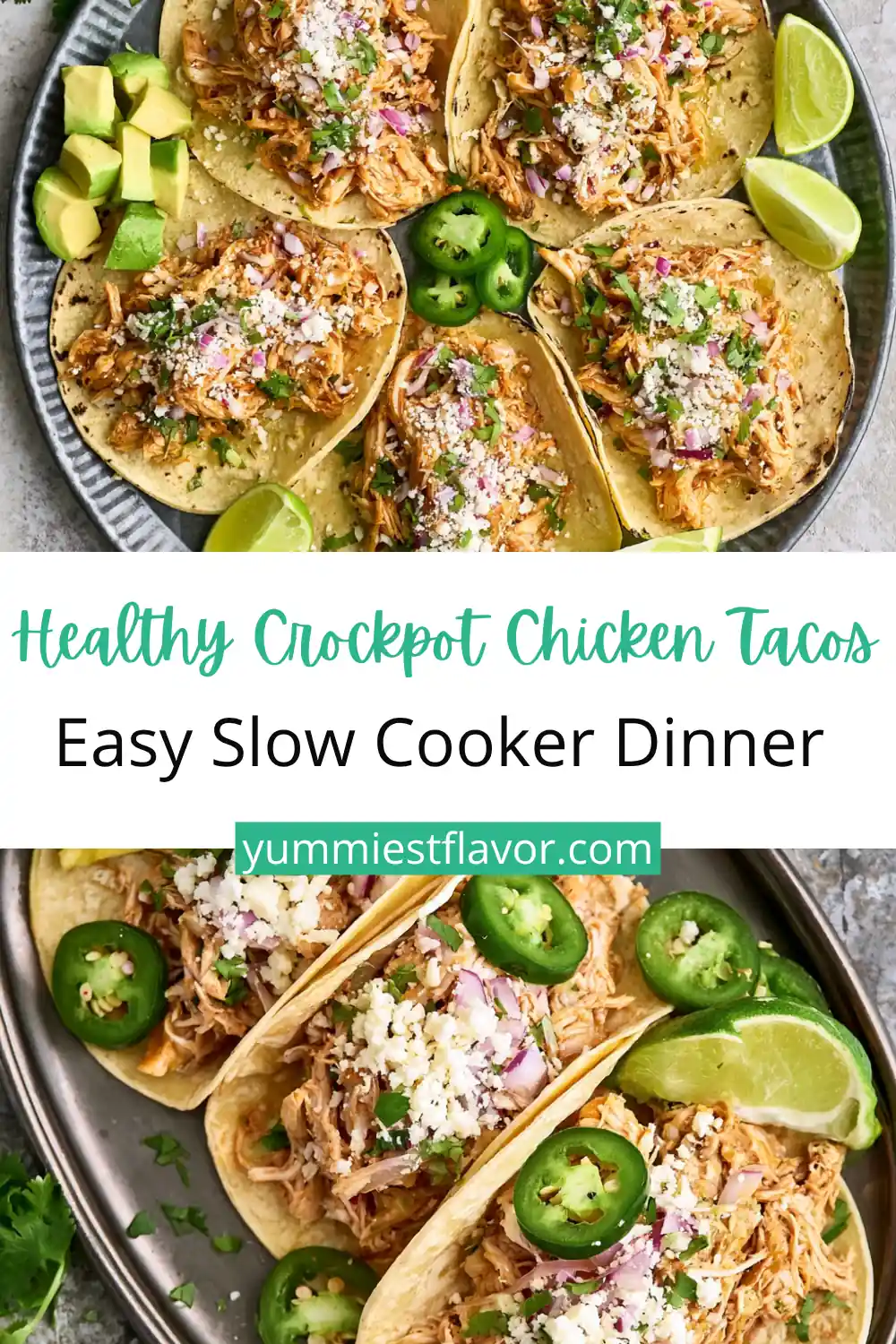 Crockpot Chicken Tacos: An Easy, Healthy Family Dinner 6 Crockpot Chicken Tacos