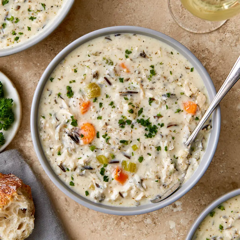 Crockpot Chicken and Wild Rice Soup