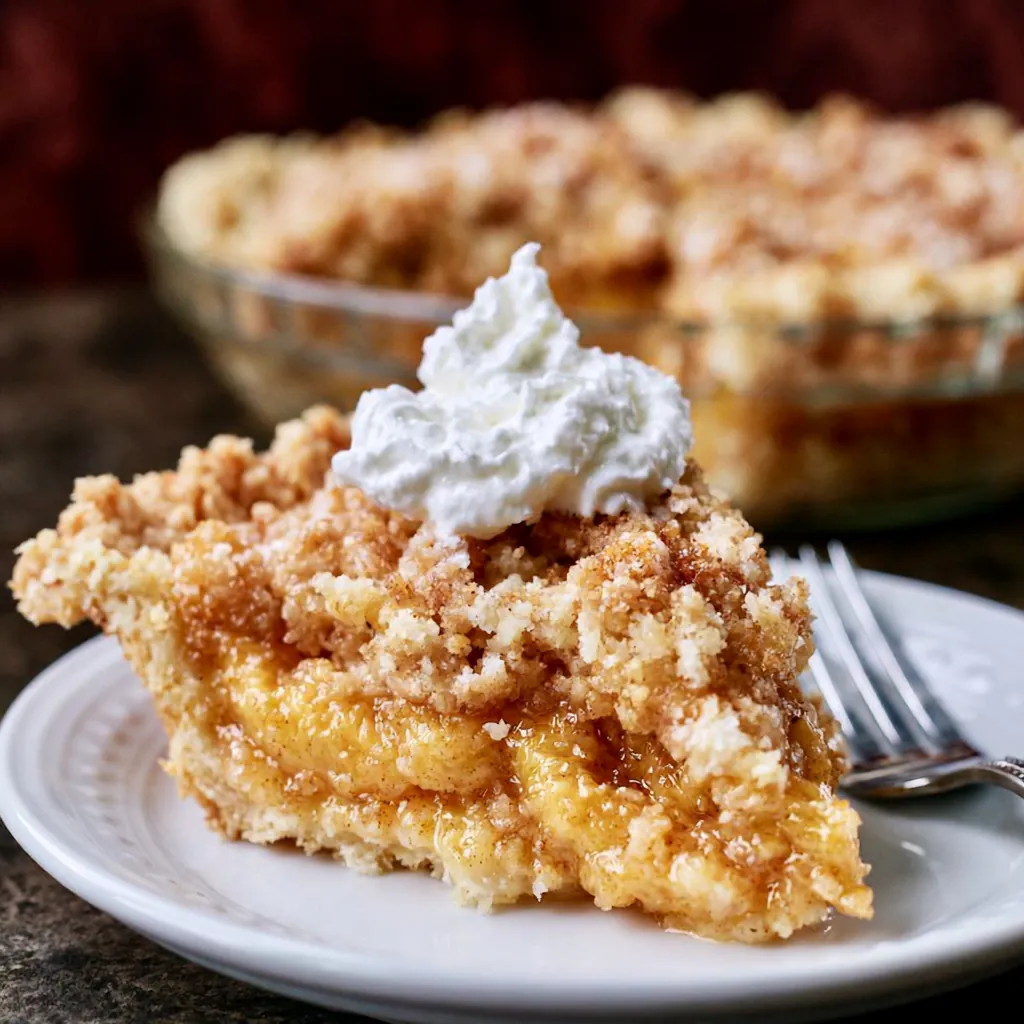Custard Peach Pie