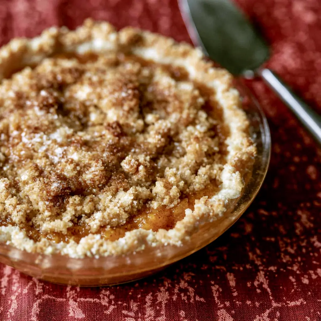 Custard Peach Pie with Creamy Greek Yogurt Custard 4 Custard Peach Pie