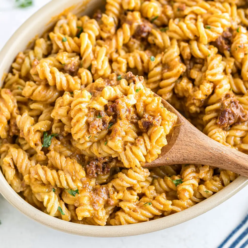 Enchilada Pasta: A Cheesy One-Pot Ground Beef Dinner 4 Enchilada Pasta