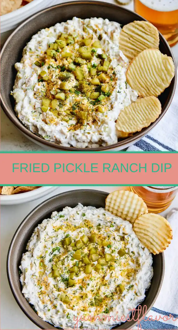 Fried Pickle Ranch Dip: Creamy, Tangy, and Crunchy 6 Fried Pickle Ranch Dip
