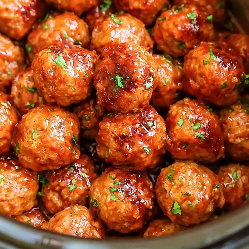 Honey Buffalo Crockpot Meatballs