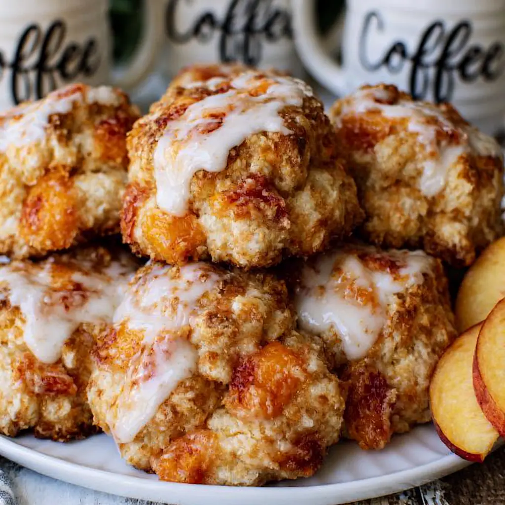 Peach Buttermilk Biscuits