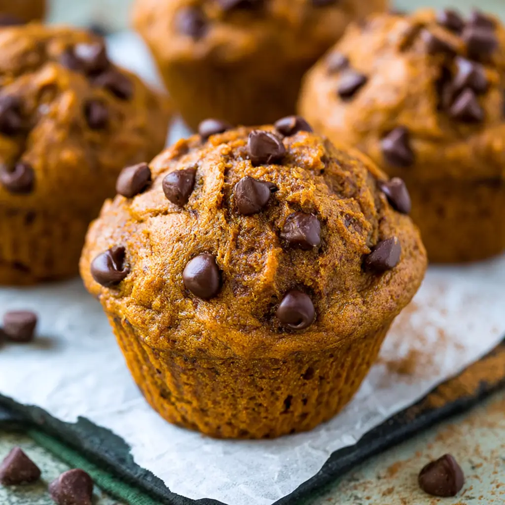 Pumpkin Chocolate Chip Muffins