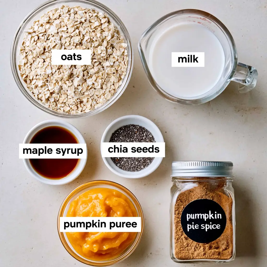 Pumpkin Pie Overnight Oats for a Cozy Fall Breakfast 5 Pumpkin Pie Overnight Oats