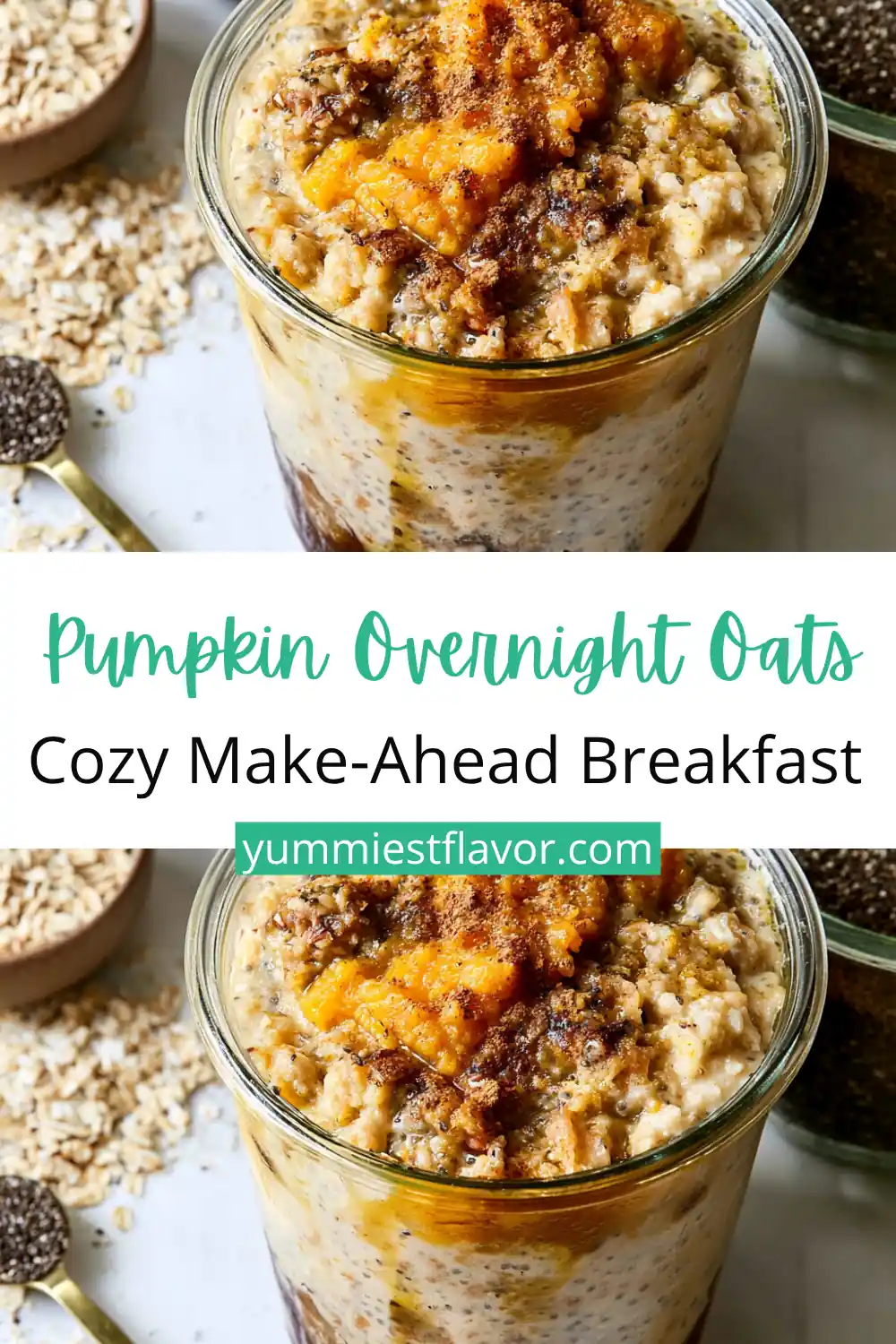 Pumpkin Pie Overnight Oats for a Cozy Fall Breakfast 6 Pumpkin Pie Overnight Oats