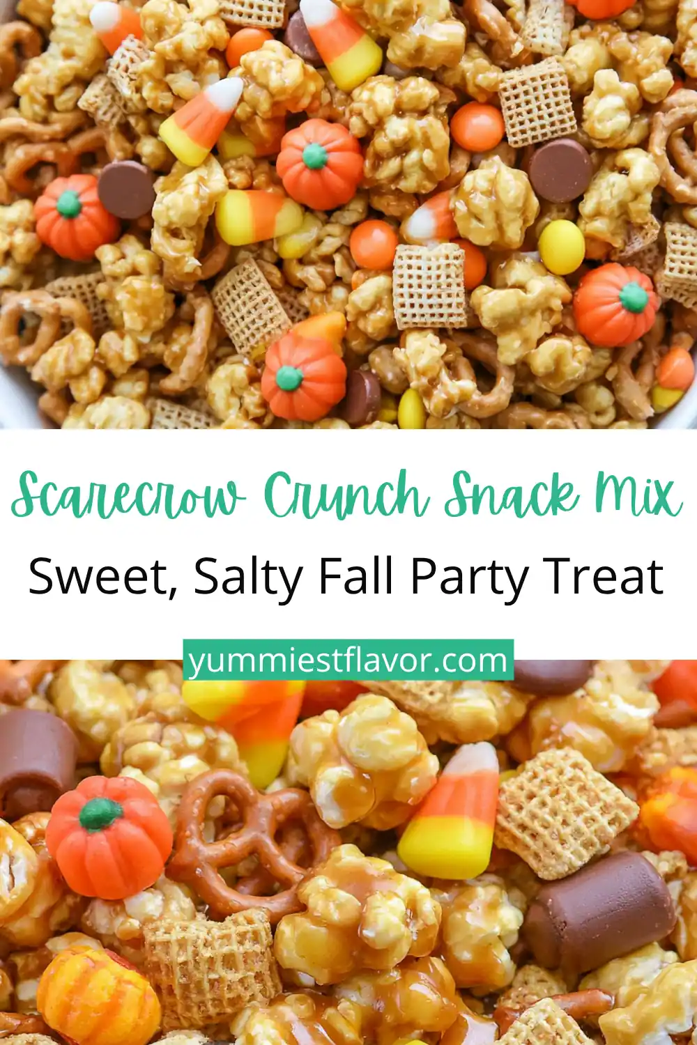 Scarecrow Crunch Snack Mix: Easy Sweet and Salty Halloween Treat 6 Scarecrow Crunch Snack Mix