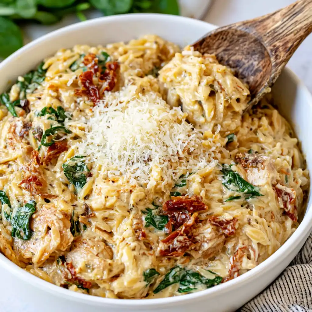 Slow Cooker Tuscan Chicken Orzo: Creamy, Easy Comfort Food 5 Slow Cooker Tuscan Chicken Orzo