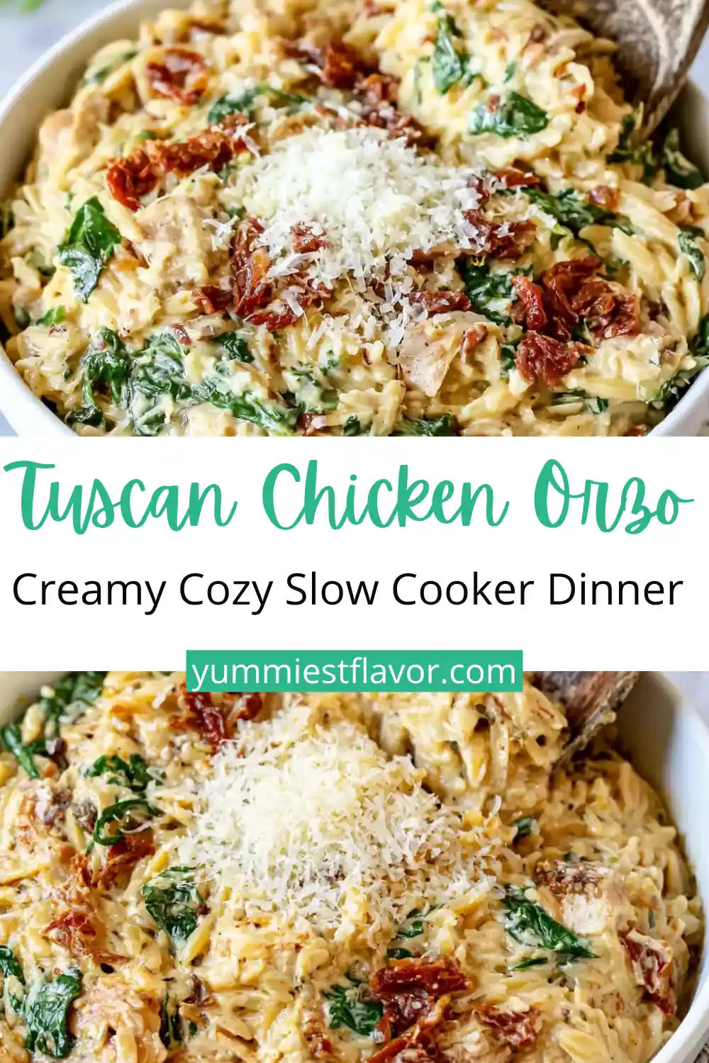 Slow Cooker Tuscan Chicken Orzo: Creamy, Easy Comfort Food 6 Slow Cooker Tuscan Chicken Orzo