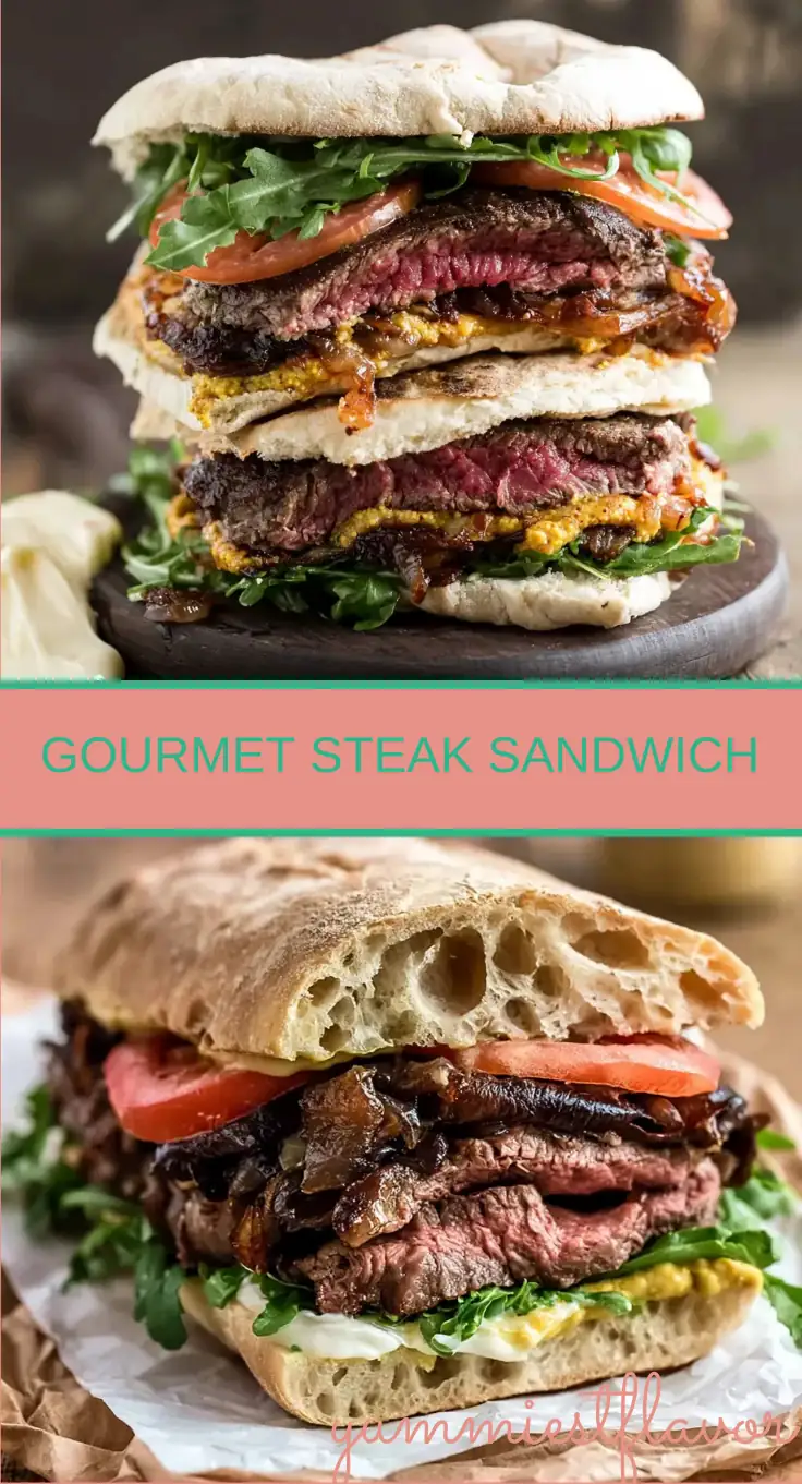 Steak Sandwich with Caramelized Onions and Havarti 6 Steak Sandwich