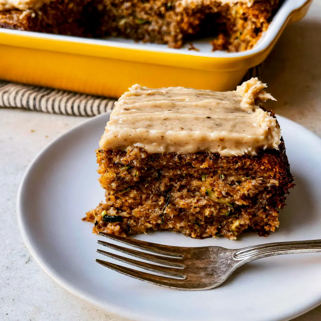 Zucchini Banana Cake with Maple Frosting 4 Zucchini Banana Cake