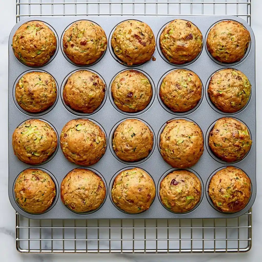 Zucchini Bread Muffins With Walnuts and Cranberries 4 Zucchini Bread Muffins