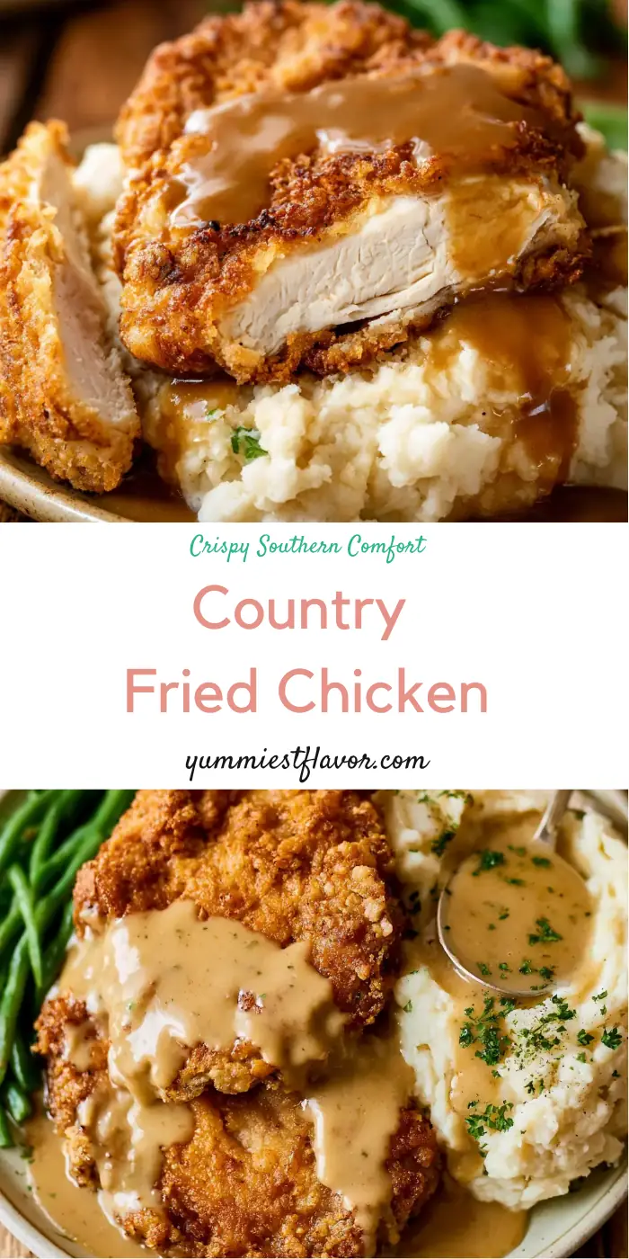 Country Fried Chicken with Crispy Buttermilk Breading 6 Country Fried Chicken