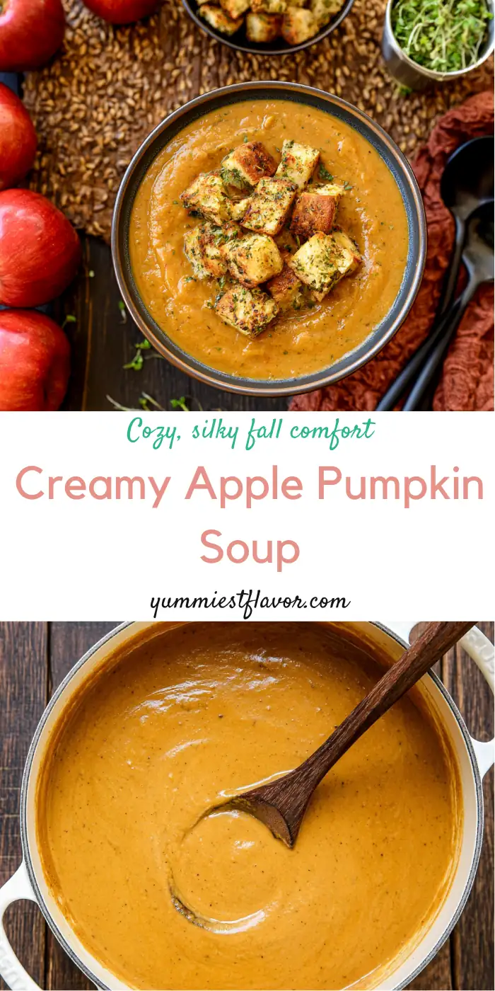 Creamy Roasted Apple Pumpkin Soup for Cozy Fall Dinners 6 Creamy Roasted Apple Pumpkin Soup