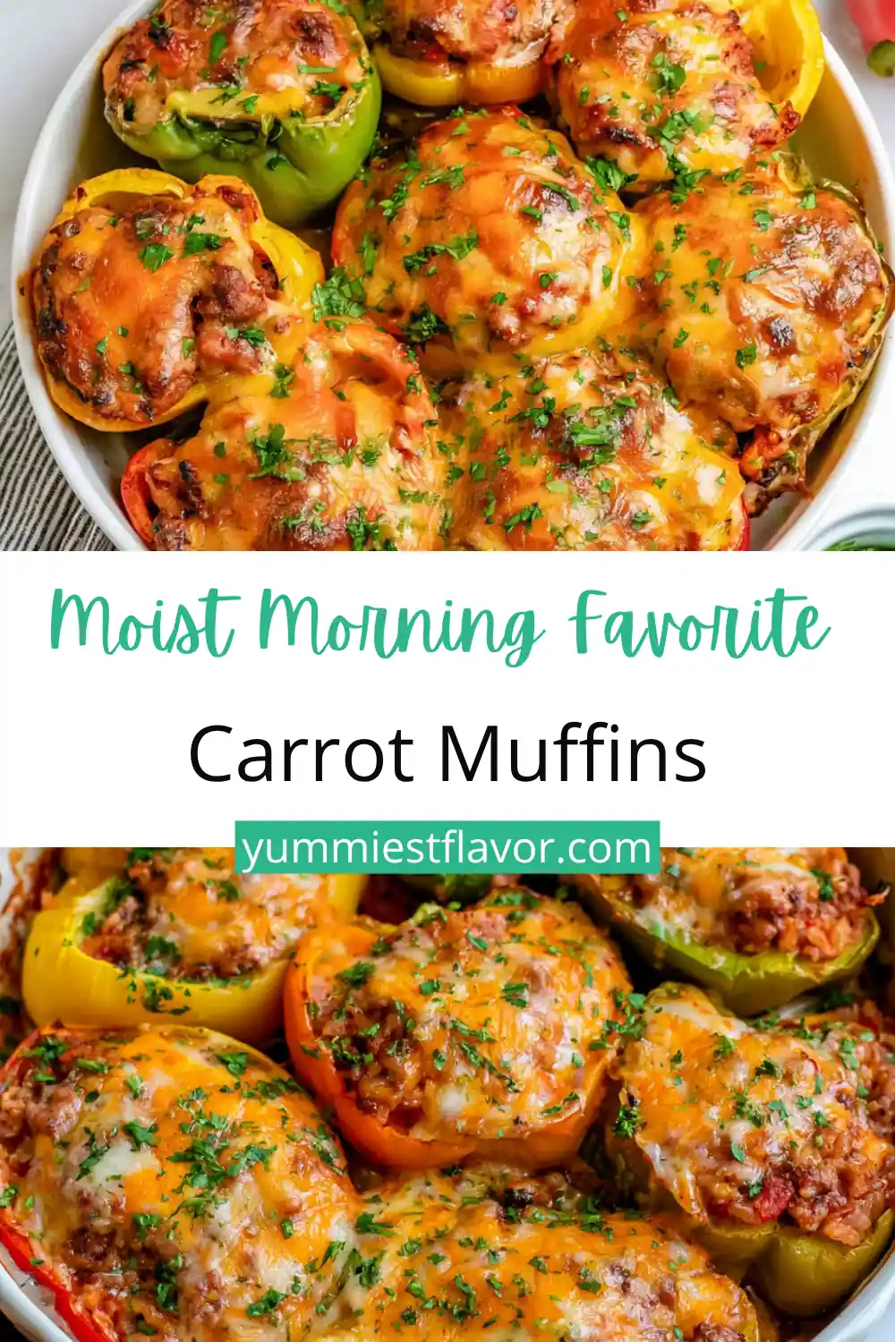 Easy Stuffed Bell Peppers with Ground Beef and Rice 6 Easy Stuffed Bell Peppers