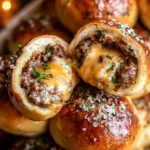 Garlic Parmesan Cheeseburger Bombs