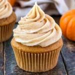 Pumpkin Cupcakes with Cinnamon Frosting