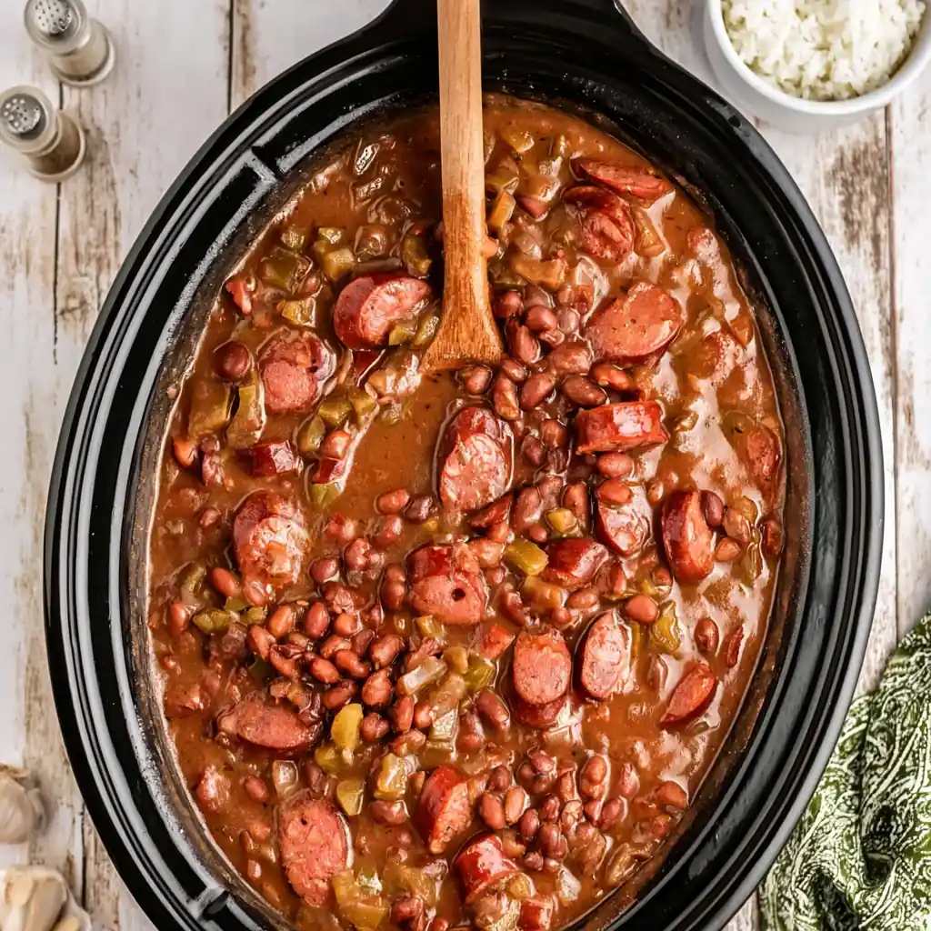 Slow Cooker Cajun Red Beans and Rice